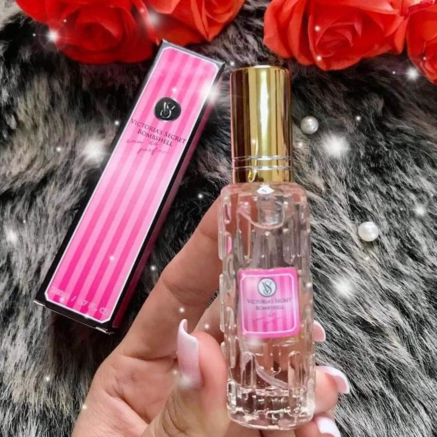 Nước hoa mini Victoria Secret nữ 20ml dạng xịt- mẫu 4d- Mùi Victoria Secret Bomshell- Nuochoamini20ml
