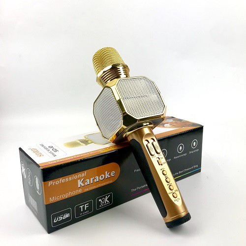 Micro Bluetooth Karaoke kèm loa SD10 - Chất lượng âm thanh hay, Thu Âm Tốt baba_shop02