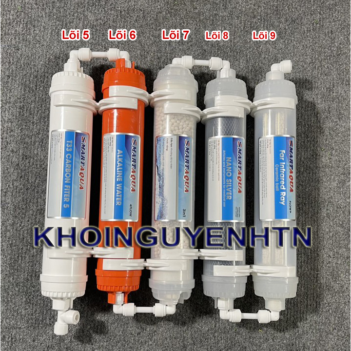 Bộ lõi lọc nước 1-2-3-4-5-6-7-8 dùng cho máy lọc RO nước gia đình