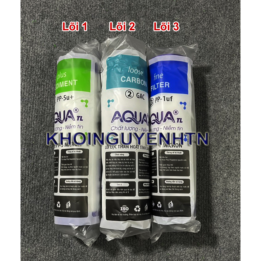 Bộ lõi lọc nước 1-2-3-4-5-6-7-8 dùng cho máy lọc RO nước gia đình