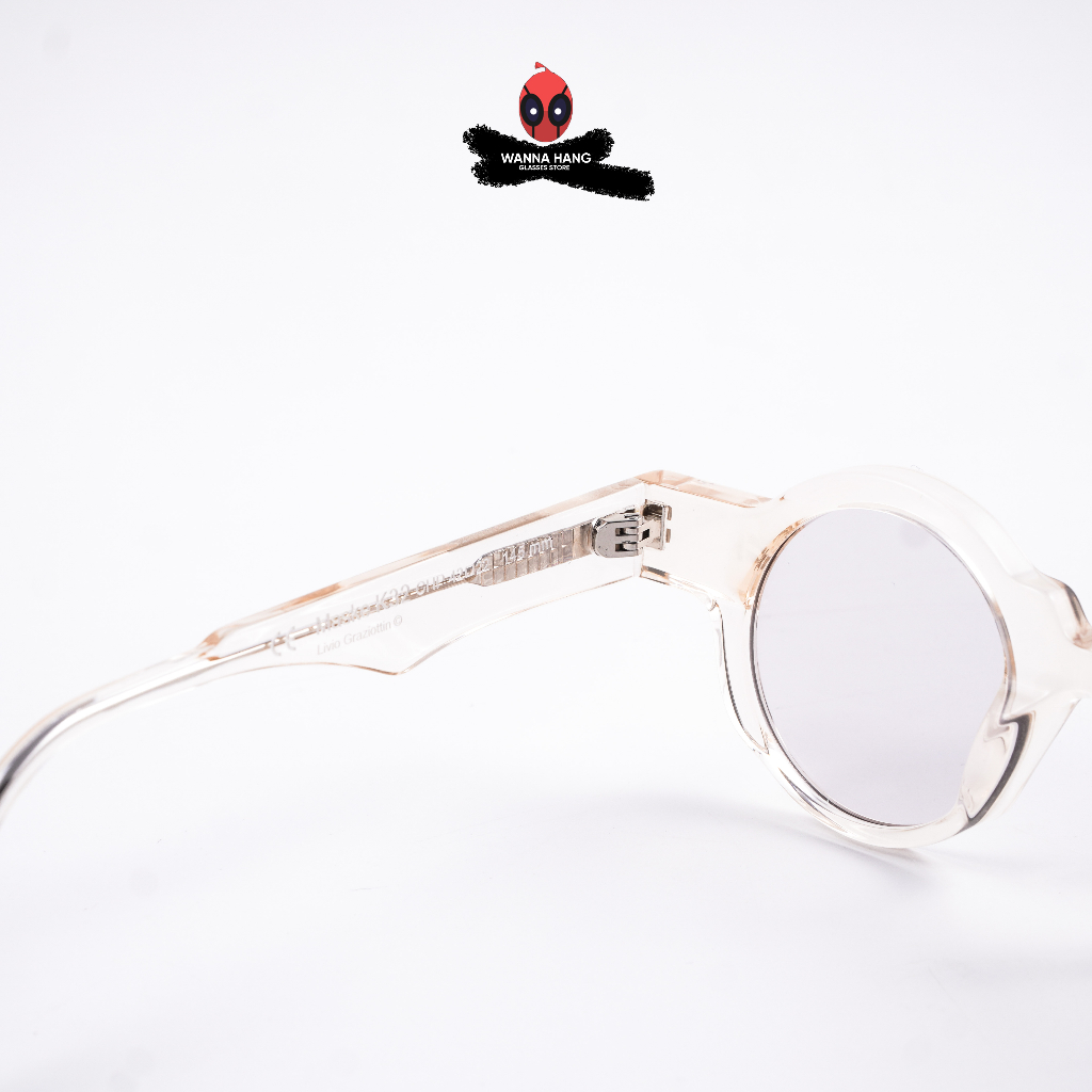 Gọng kính râm Kuboraum dáng tròn retro K32 tròng kính chống tia UV cao cấp Wanna Hang WHKBK32