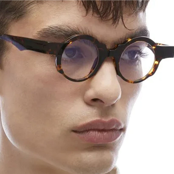 Gọng kính râm Kuboraum dáng tròn retro K32 tròng kính chống tia UV cao cấp Wanna Hang WHKBK32