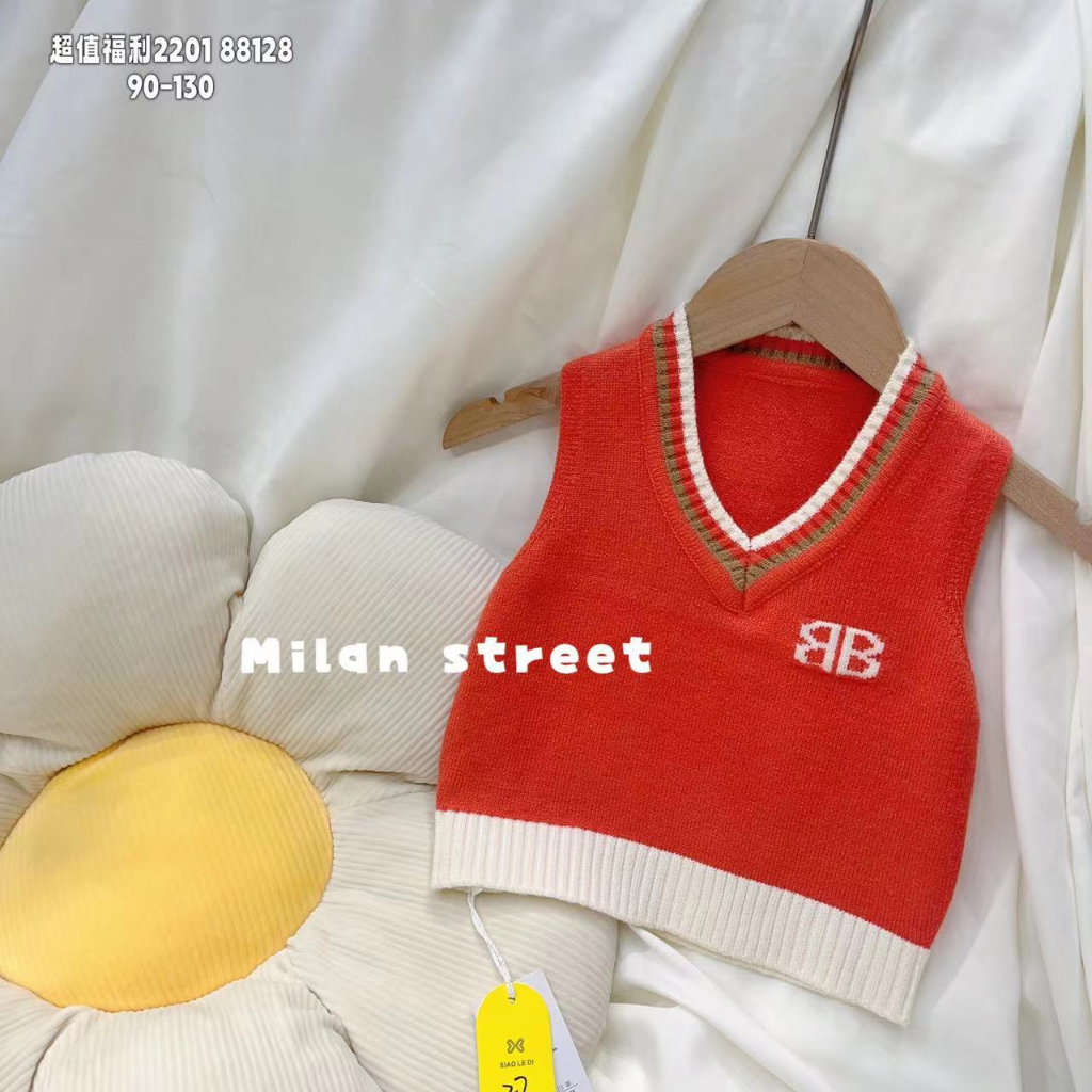 Áo gile len cho bé chất len dày mịn màng ấm áp phối cùng áo sơ mi, áo phông cực xinh cho mùa đông ấm áp