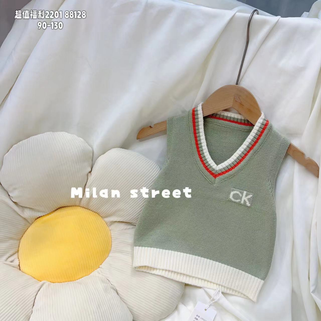 Áo gile len cho bé chất len dày mịn màng ấm áp phối cùng áo sơ mi, áo phông cực xinh cho mùa đông ấm áp