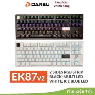 Bàn phím cơ Dareu EK87 V2 Đen Trắng ( Blue / Brown / Red Switch )