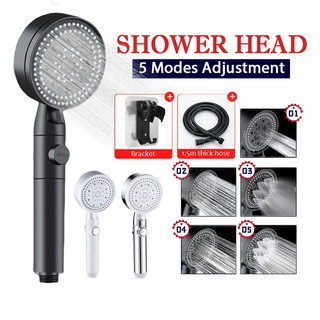 Bộ vòi sen tăng áp, bộ vòi hoa sen đầu vòi sen tăng áp cao cấp không gỉ 5 chế độ nước bát sen vòi xịt xệ sinh