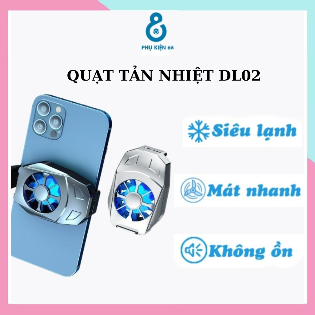 Quạt Tản Nhiệt L02 Phụ Kiện Làm Mát Siêu Nhanh Tương Thích Với Tất Cả Các Loại Điện Thoại Cho Các Game Thủ