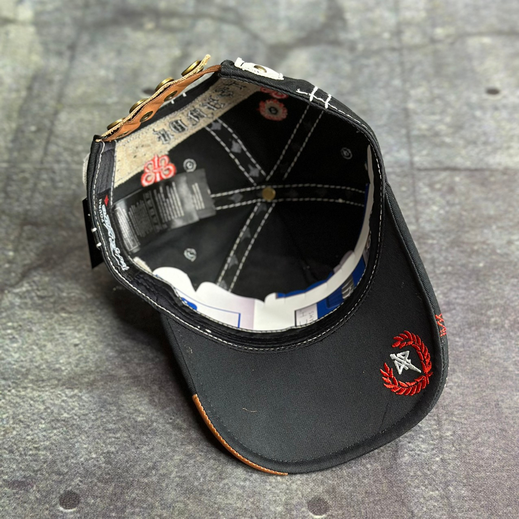 Nón ông địa mũ four 441 cánh chim thêu full