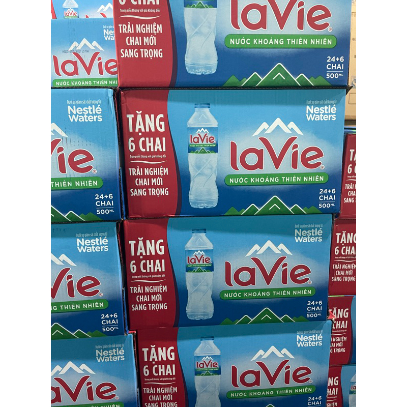 Nước Khoáng Lavie 500ml Tặng 6 Chai ( 30 Chai)