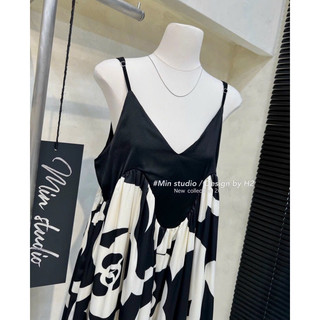 Váy bầu, váy suông maxi 2 dây