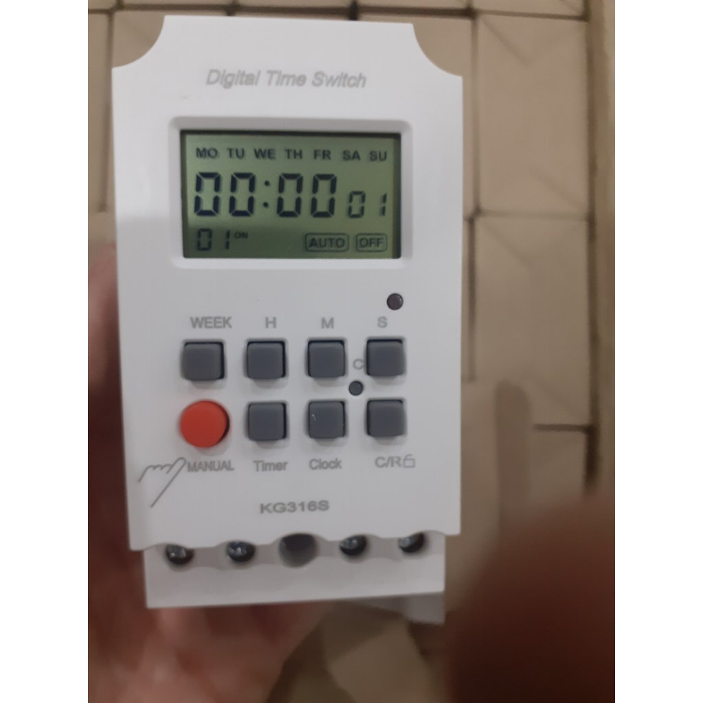 Timer hẹn giờ theo giây tối thiểu 1s 28 chương trình 25A KG316s cong tac hen gio