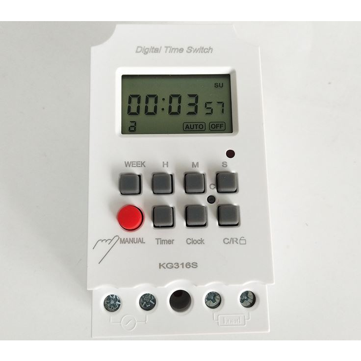 Timer hẹn giờ theo giây tối thiểu 1s 28 chương trình 25A KG316s cong tac hen gio