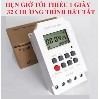 Timer hẹn giờ theo giây tối thiểu 1s 28 chương trình 25A KG316s cong tac hen gio
