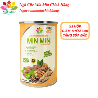 Combo 3 Hộp Ngũ cốc Lợi Sữa Min Min [ X3 Hộp 500g ]