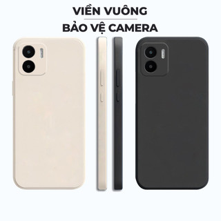 Ốp lưng Xiaomi Redmi A1, Redmi A2 cạnh vuông, viền vuông, dẻo mềm mịn