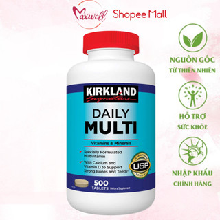 Vitamin tổng hợp dành cho người dưới 50 tuổi kirkland signature daily multi 500 viên Healthy care