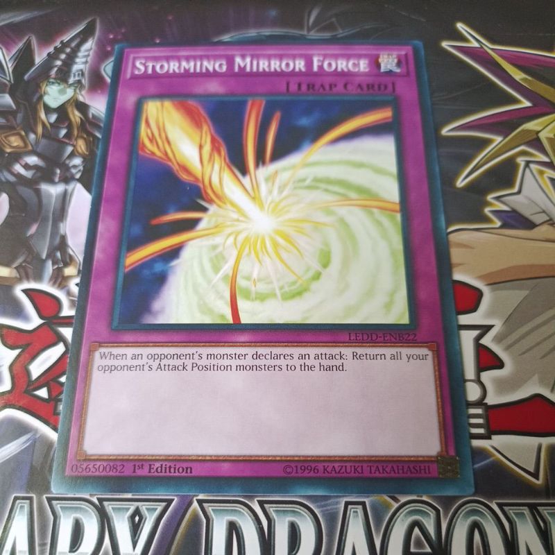 (Thẻ Bài Yugi-Oh )Storming Mirror Force - LEDD-ENB22 - Common 1st EditionLegendary Dragon Decks Singles