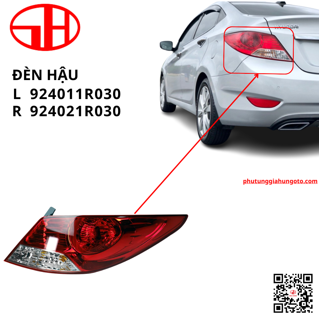 đèn hậu dành cho xe ô tô ACCENT 2009-2012