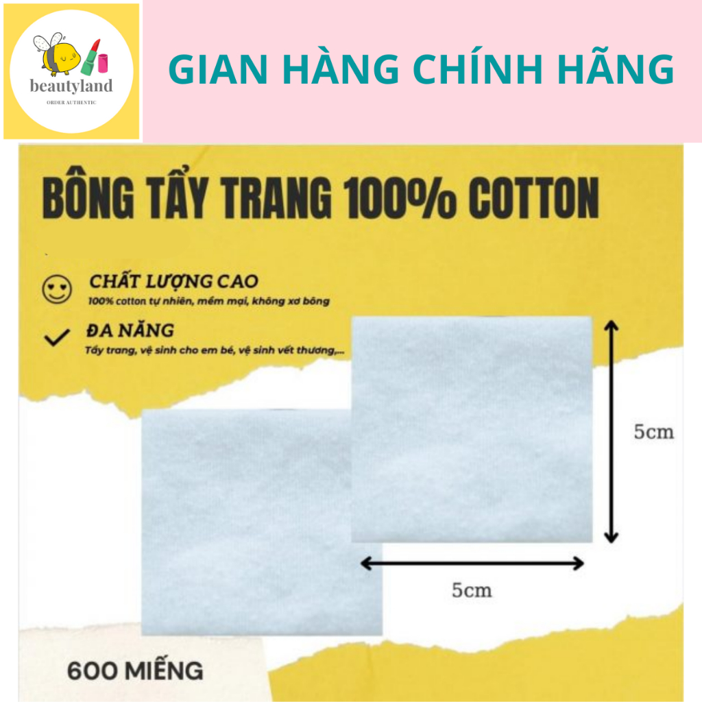 Bông Tẩy Trang Pháp Bản Đặc Biệt 600 Miếng
