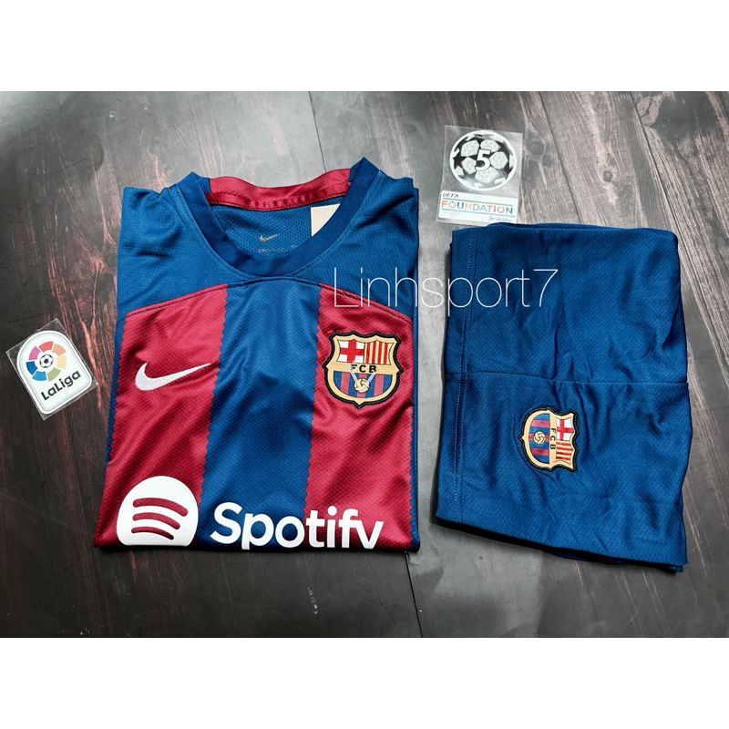 Áo Đấu Barcelona 23/24 - Bộ Đồ Bóng Đá CLB Barca Sân Nhà