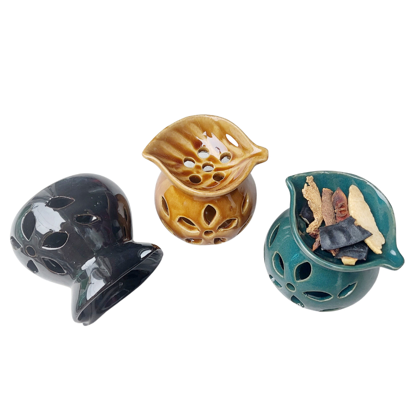 Đèn xông tinh dầu đốt bằng nến tealight mẫu chiếc lá – Better Life