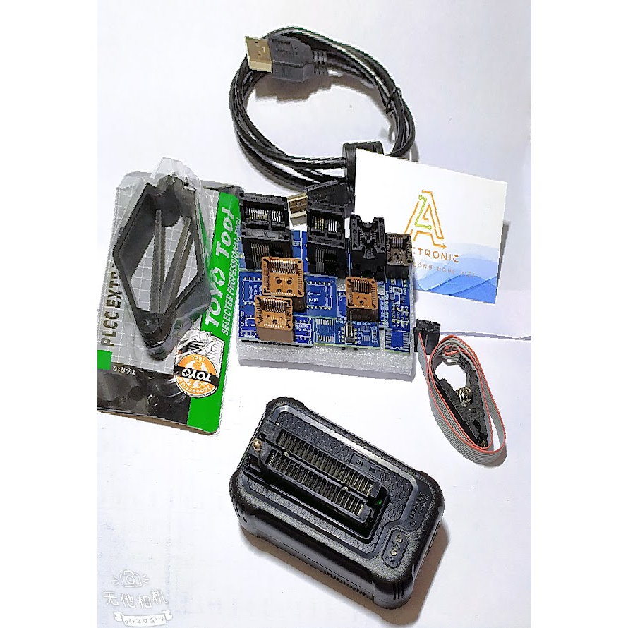 Máy nạp rom XGecu T48 siêu phẩm tốc độ, bộ kèm 9 đế G6-T3