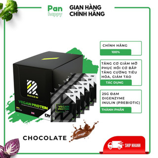 Đạm Thuần săn cơ giảm mỡ + Inulin, túi nhỏ tiện lợi mang đi DY vegan protein VỊ CHOCOLATE