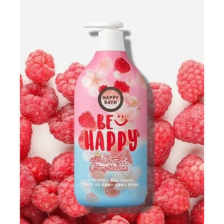 Sữa tắm Hàn Quốc Happy Bath tinh chất dâu tây 900ml