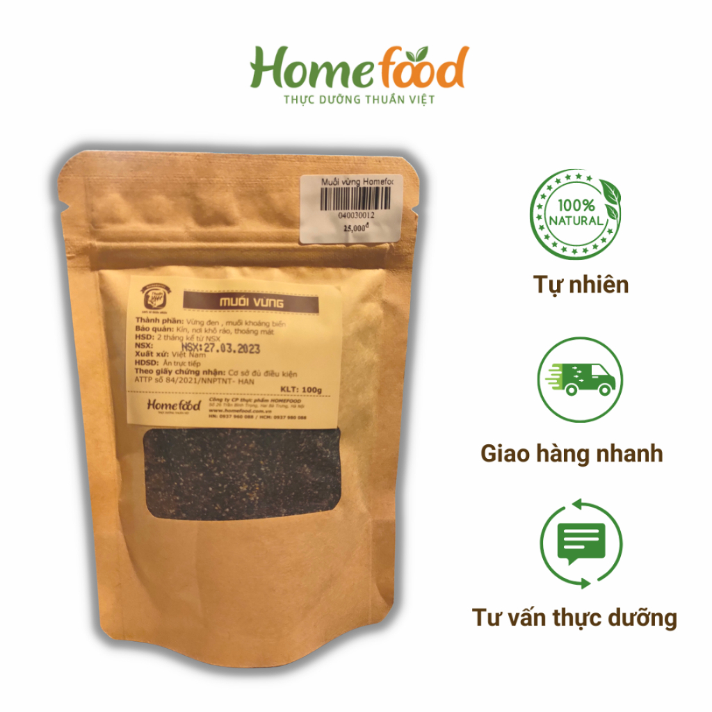 Muối vừng Homefood 100gr