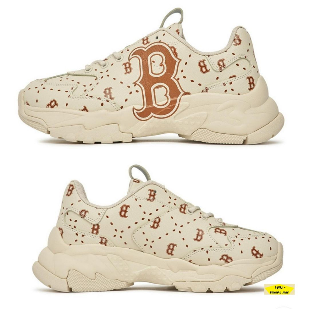 Giày MLB BigBall Chunky Saffiano Diamond bộ 3 màu cực hot 2023, MLB chunky LA, NY, Boston, full box, túi giấy gói