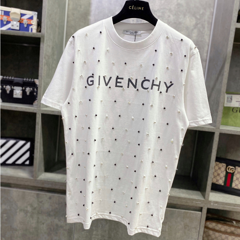 Áo Phông Nam GVC Đính Đá Phối Thêu Không Bong Cực Chiến - Áo Thun Nam Nữ GVC