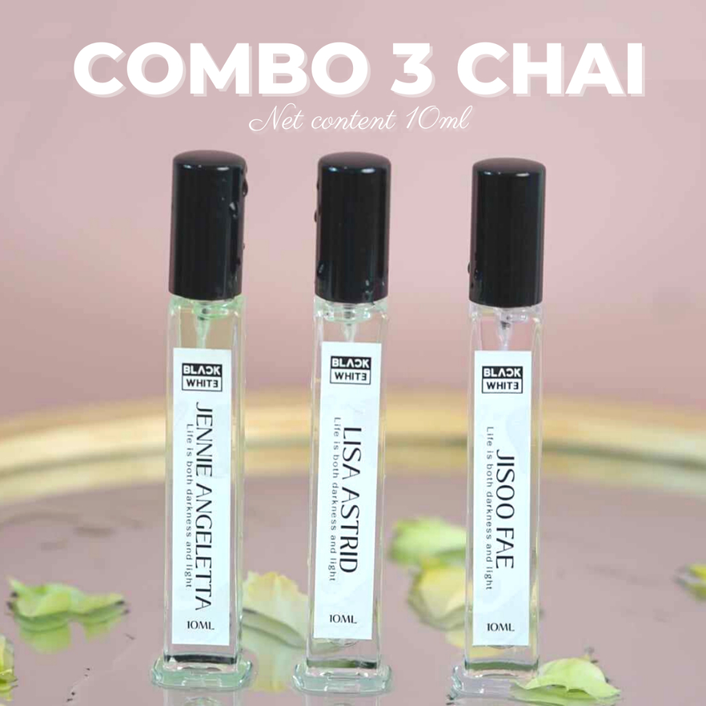 [COMBO NƯỚC HOA] NƯỚC HOA BLACK AND WHITE NAM VÀ NỮ