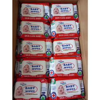 ( COMBO 10 gói ) Khăn Ướt Baby Wipes 80g.
