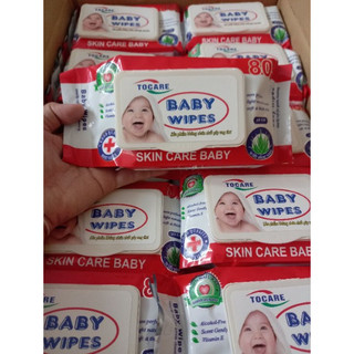 ( COMBO 10 gói ) Khăn Ướt Baby Wipes 80g.