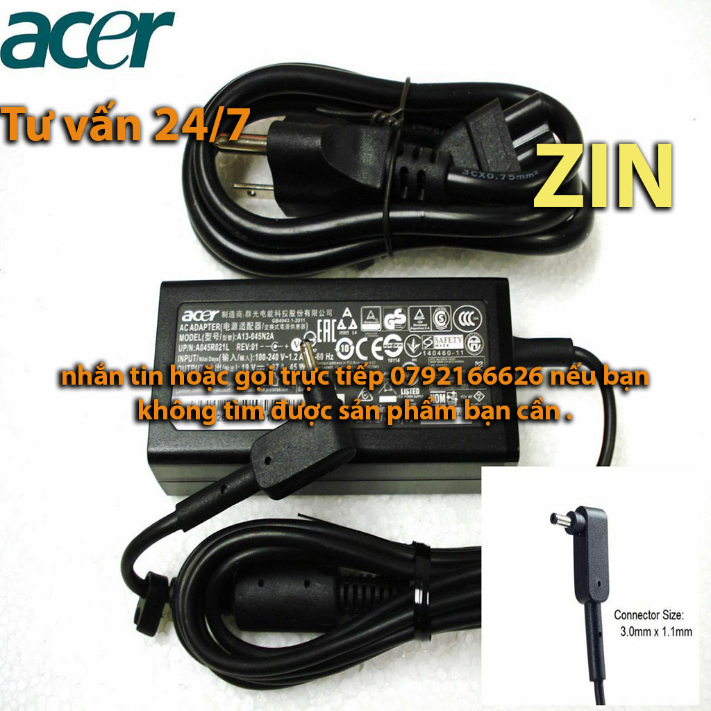Sạc Adapter Acer 19V-2.37A 2.1A 45W Switch 3 SW312-31 SW312-31-P946 SW312-31P SW312