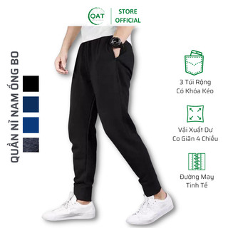  Quần nỉ nam thu đông ống bo dáng đẹp Vải nỉ da cá xuất dư co giãn 4 chiều. Quần nỉ nam jogger hàng đẹp. Đổi size 7 ngày 