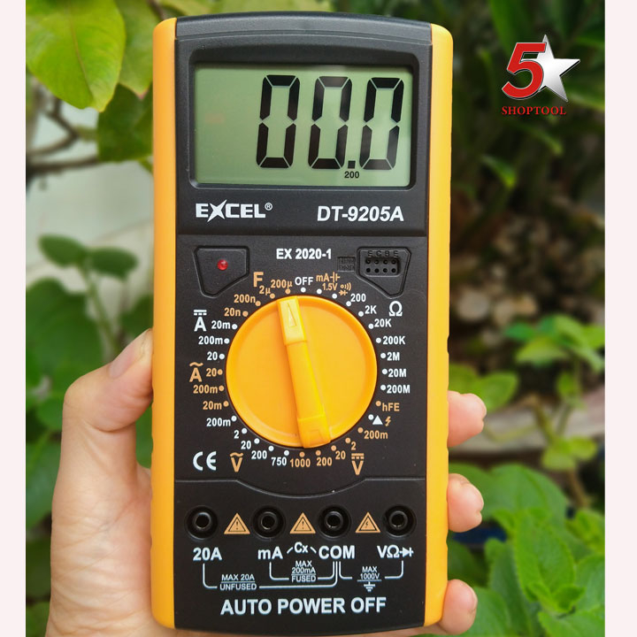 Đồng hồ đo điện vạn năng Excel 9205A kèm pin giao nhanh giá tốt