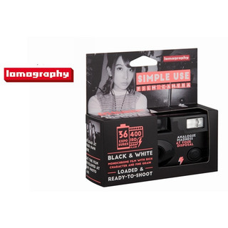 Máy chụp ảnh 1 lần Lomography Analogue Madness có sẳn trong máy 1 cuộn film lomo trắng đen ISO 400 36exp DATE 03/2022