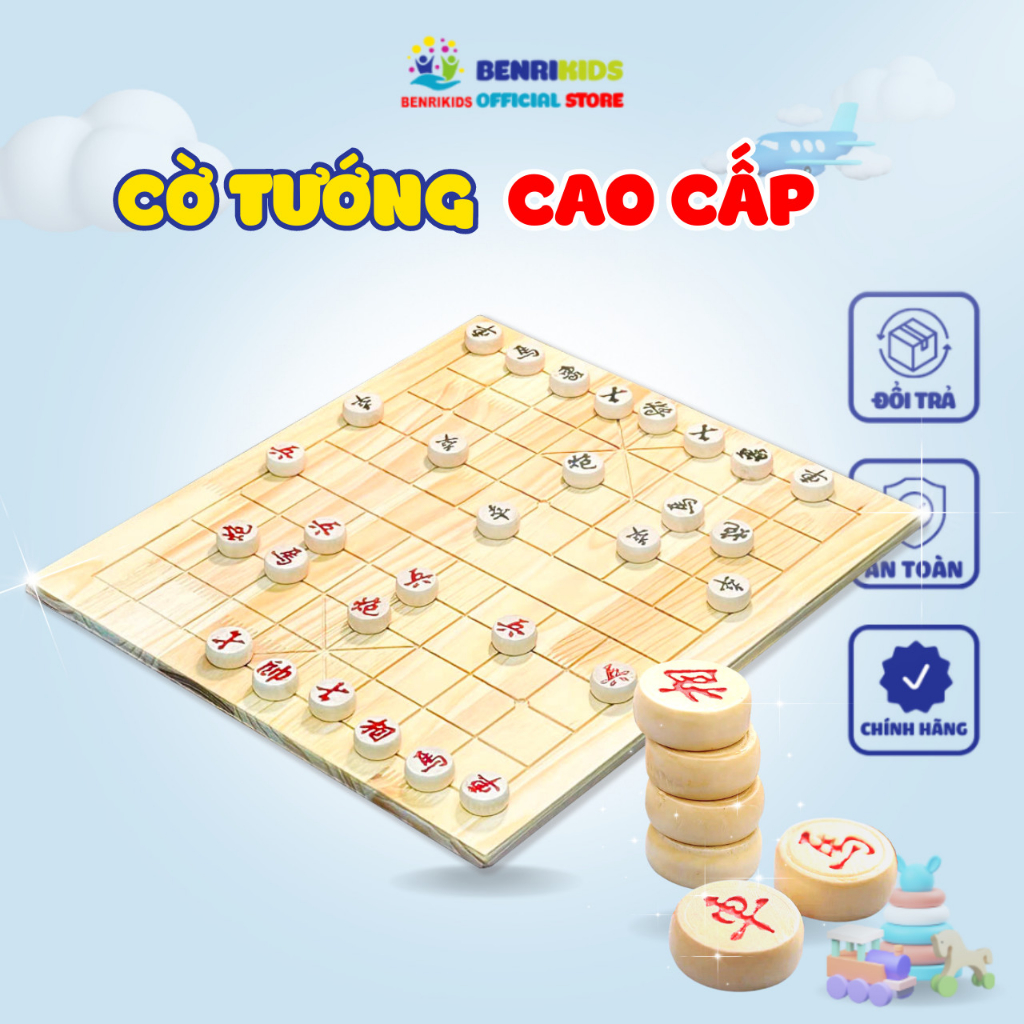 Cờ Tướng Có Bàn Cờ Nhựa Loại Lớn Kích Thước 42x42cm