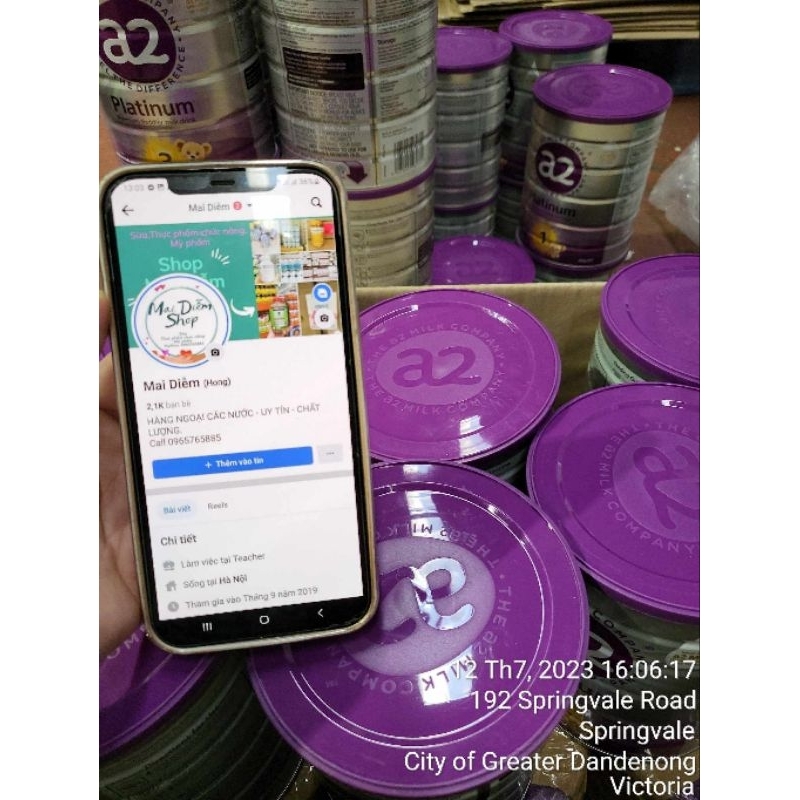 SỮA A2 PLATINUM  MẪU MỚI DATE T3,4,5,6,7/2025