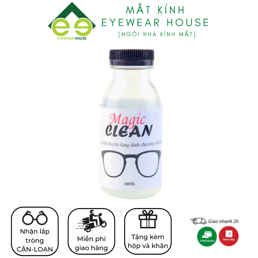 Nước rửa chuyên dụng Eyewear House dành cho Máy Rửa Kính - Mắt Kính - Phụ kiện thời trang - Trang sức