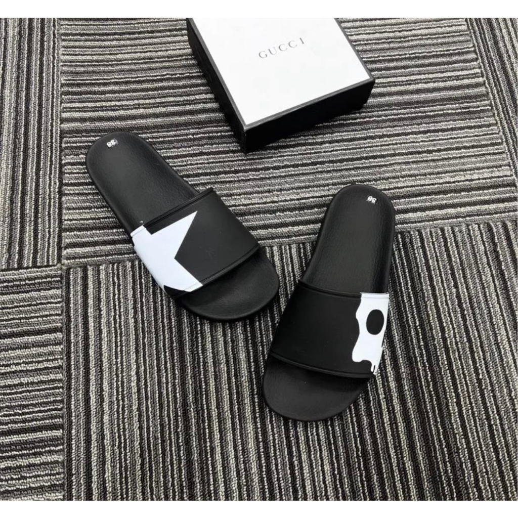 Dép quai ngang nam, nữ dép lê HYDRO sao, đầu lâu cá tính năng động