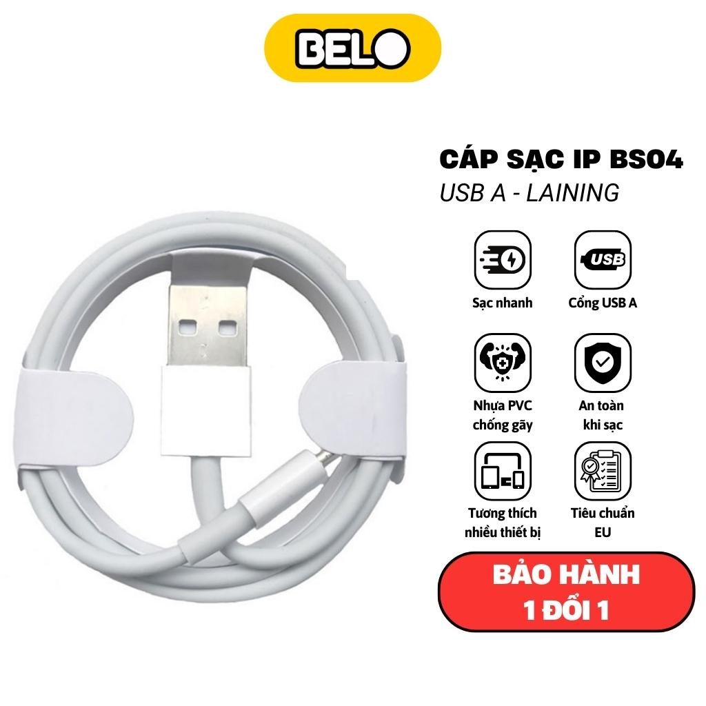 Dây sạc nhanh, cáp sạc nhanh BS-04, sạc 2.4A nhanh không nóng máy cho DT Phụ kiện tai nghe bluetooth - Belo