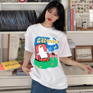 Áo thun unisex in hình vịt ngồi ghế sofa vui nhộn duck shirt