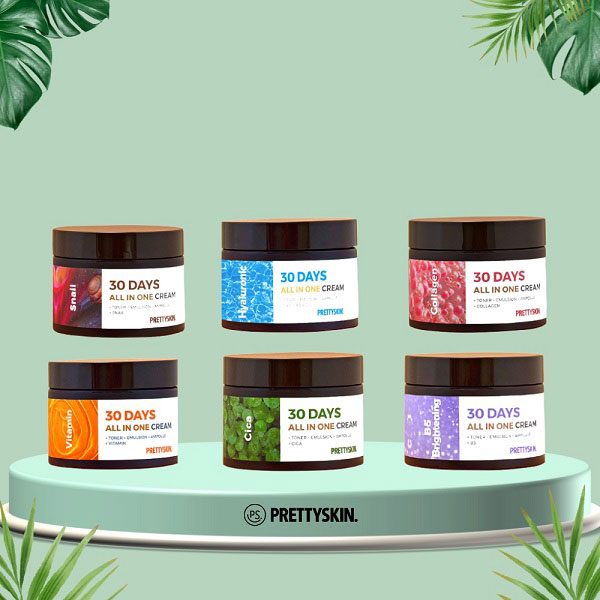 Kem Dưỡng Da Pretty Skin 30 Days All In One Cream 100ml Ngăn Ngừa Lão Hóa, Dưỡng Trắng Và Làm Đều Màu Da