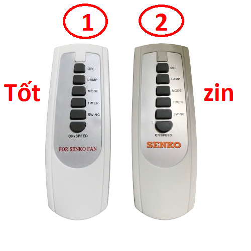 Remote điều khiển quạt senko hàng tốt và chính hãng được chọn mẫu, tặng kèm pin AAA