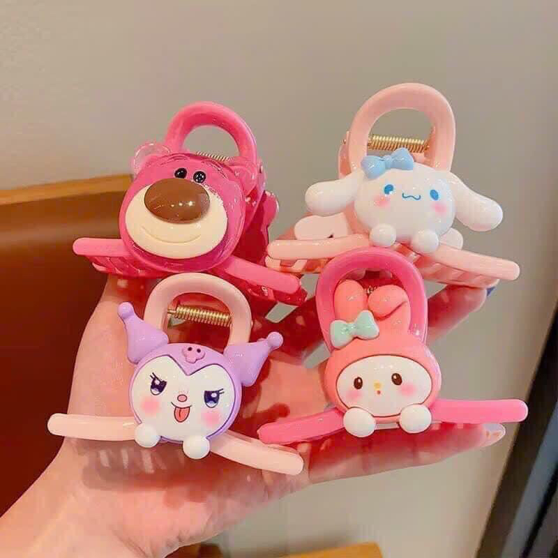 SET 4 KẸP TÓC GẤU DÂU SIÊU YÊU DÀNH CHO CÁC BÉ GÁI