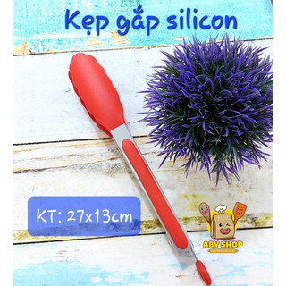 Kẹp gắp nhựa cán inox ⚡ CAO CẤP ⚡ kẹp gắp thức ăn bằng nhựa