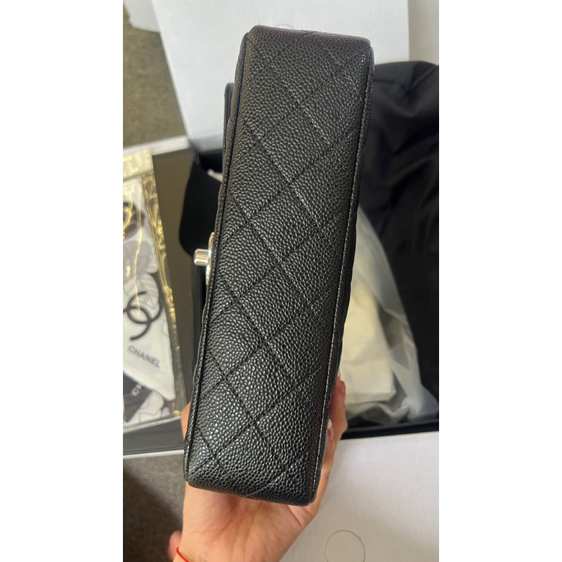 ✅Túi CLASSIC 23cm - Hàng nguyên bản - Da bê hạt caviar