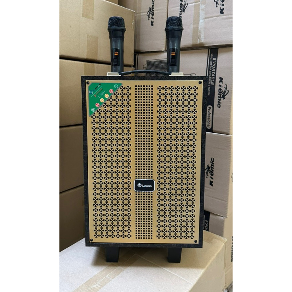 Loa kéo di động Leong L301 giá rẻ tặng kèm 2 mic hát cực hay